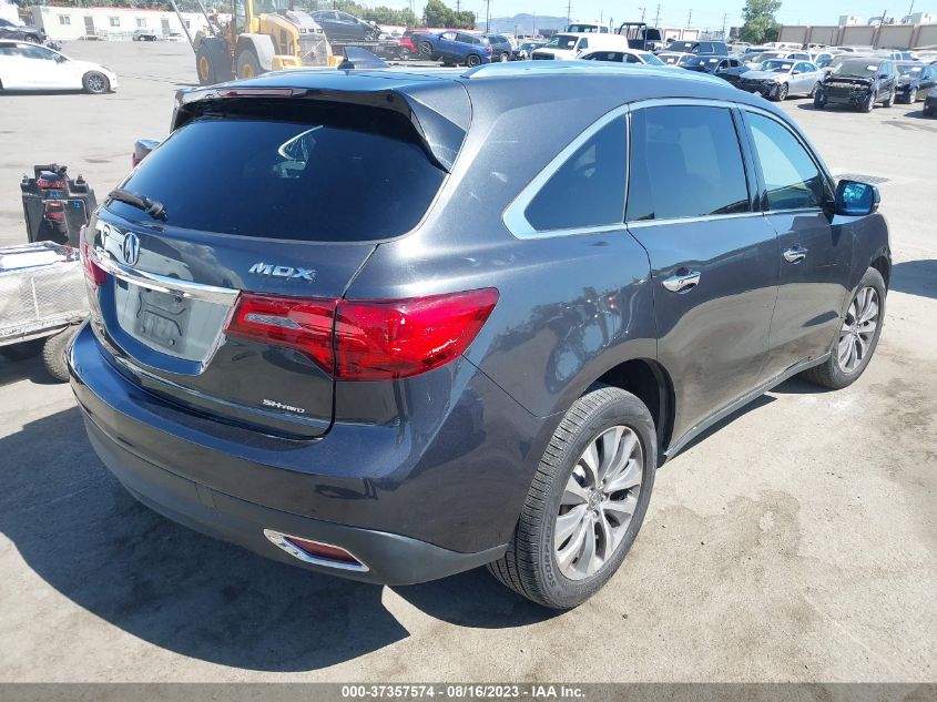 2016 ACURA MDX W/TECH/W/TECH - 5FRYD4H46GB032435