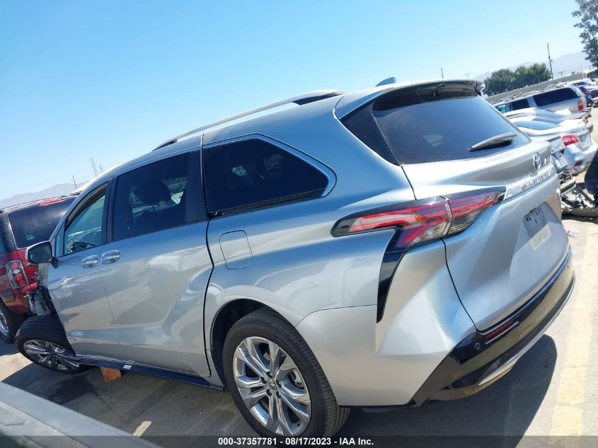 2021 TOYOTA SIENNA LIMITED/PLATINUM - 5TDERKEC6MS022615