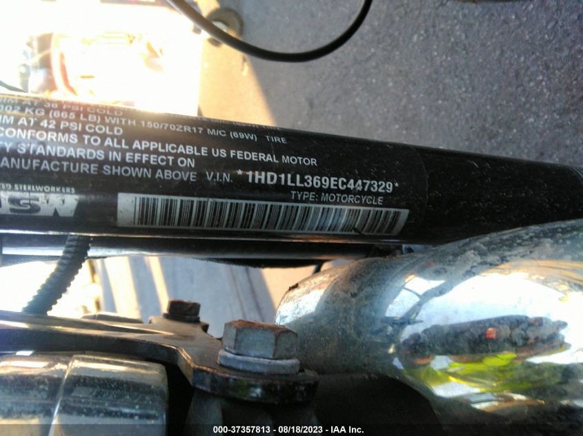 2014 HARLEY-DAVIDSON XL1200 T - 1HD1LL369EC447329