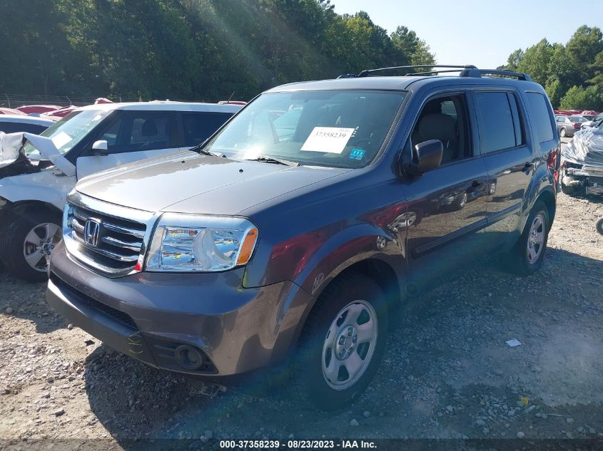 2015 HONDA PILOT LX - 5FNYF4H29FB028310