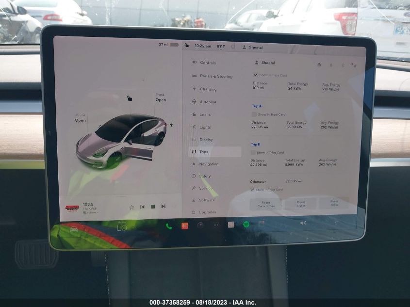 2021 TESLA MODEL 3 LONG RANGE - 5YJ3E1EB0MF915517