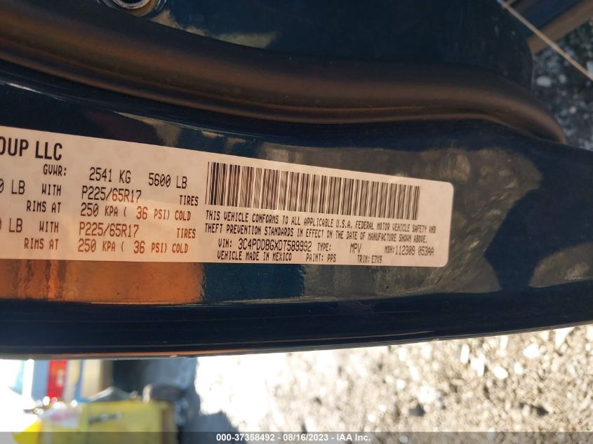2013 DODGE JOURNEY SXT - 3C4PDDBGXDT589992
