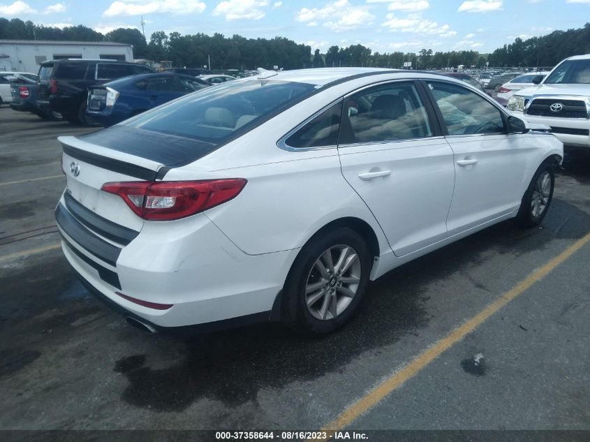 2015 HYUNDAI SONATA 2.4L SE - 5NPE24AF3FH039011