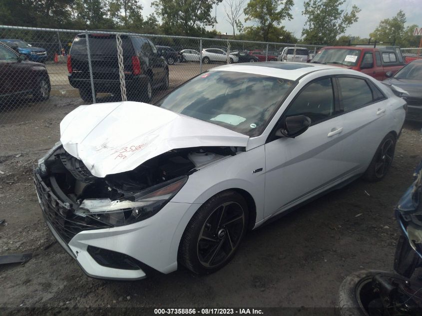 2022 HYUNDAI ELANTRA N LINE - KMHLR4AF8NU341784
