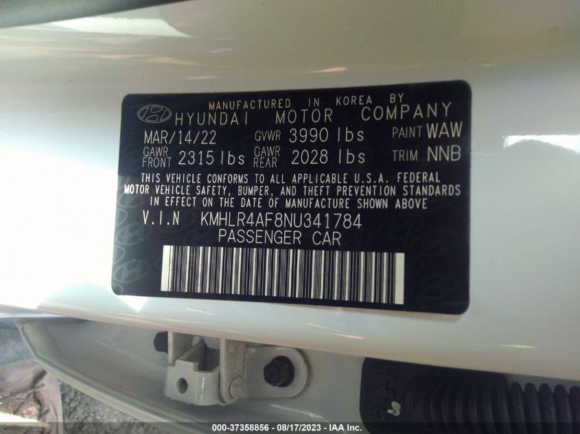 2022 HYUNDAI ELANTRA N LINE - KMHLR4AF8NU341784