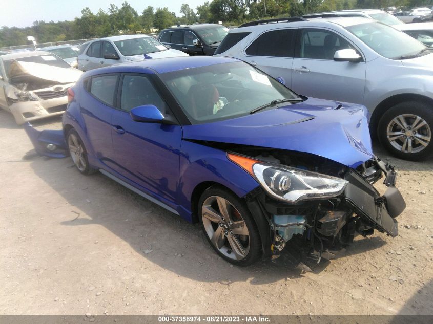 2014 HYUNDAI VELOSTER TURBO R-SPEC - KMHTC6AE7EU195737