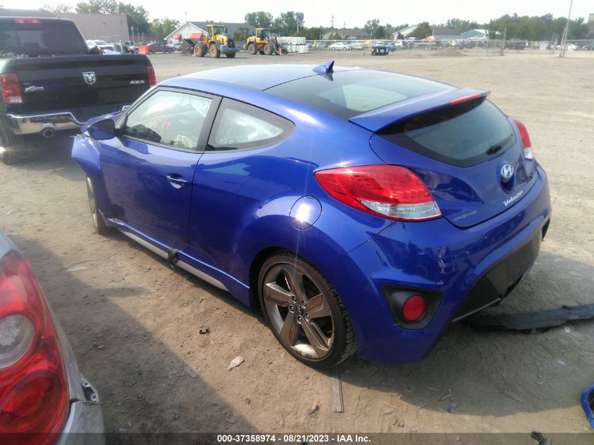 2014 HYUNDAI VELOSTER TURBO R-SPEC - KMHTC6AE7EU195737