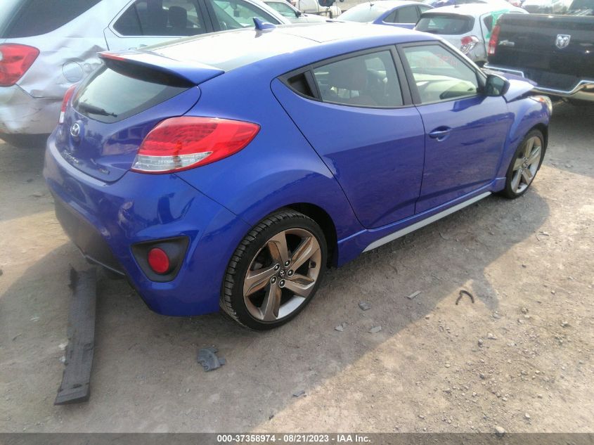 2014 HYUNDAI VELOSTER TURBO R-SPEC - KMHTC6AE7EU195737