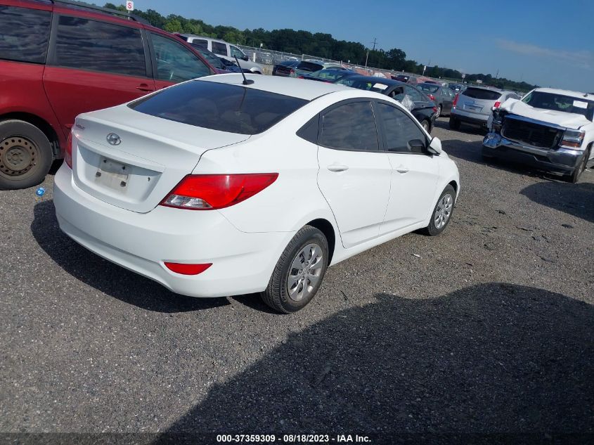 2016 HYUNDAI ACCENT SE - KMHCT4AE5GU994553