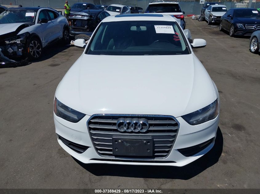 2014 AUDI A4 PREMIUM - WAUAFAFL0EN015891