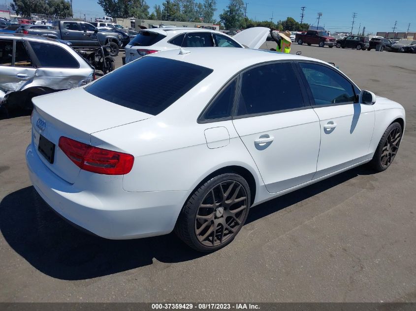 2014 AUDI A4 PREMIUM - WAUAFAFL0EN015891