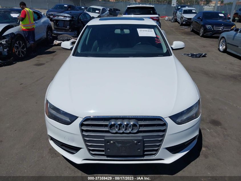 2014 AUDI A4 PREMIUM - WAUAFAFL0EN015891