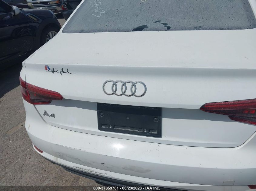 2017 AUDI A4 PREMIUM - WAUGNAF44HN058463