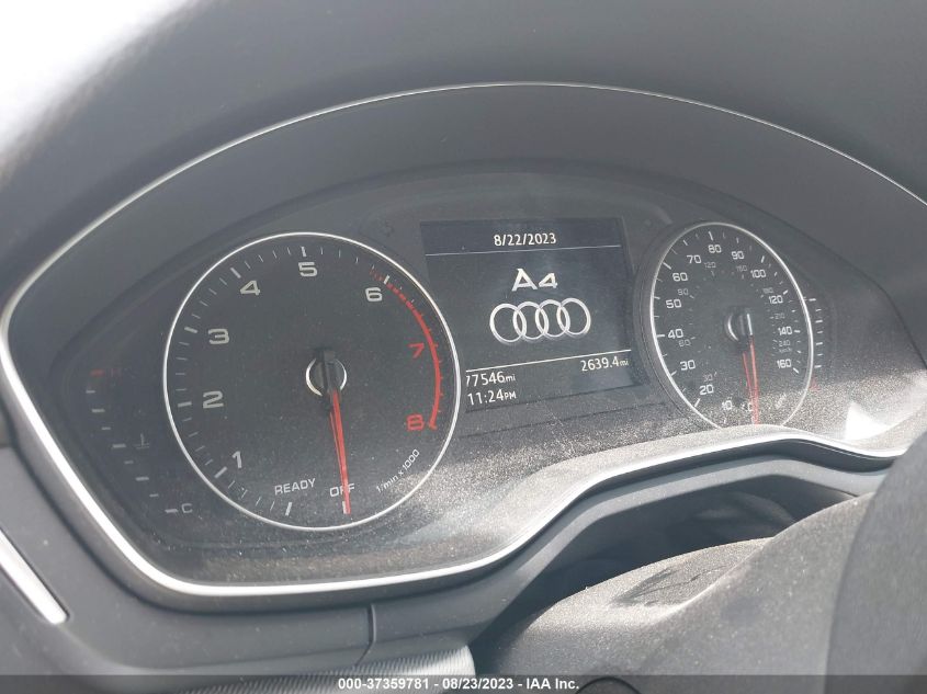 2017 AUDI A4 PREMIUM - WAUGNAF44HN058463