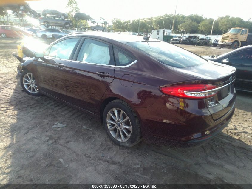 2017 FORD FUSION SE - 3FA6P0HD5HR365059