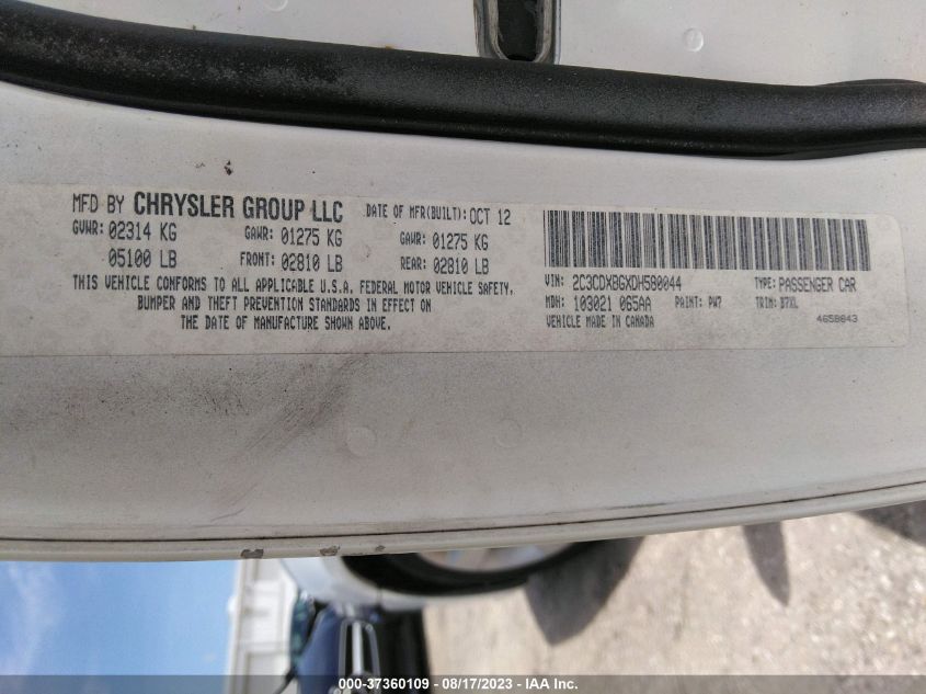 2013 DODGE CHARGER SE - 2C3CDXBGXDH580044