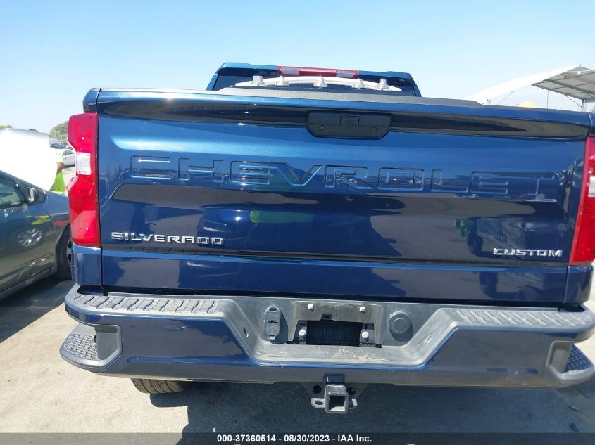 2021 CHEVROLET SILVERADO 1500 CUSTOM - 1GCPWBEK9MZ393467