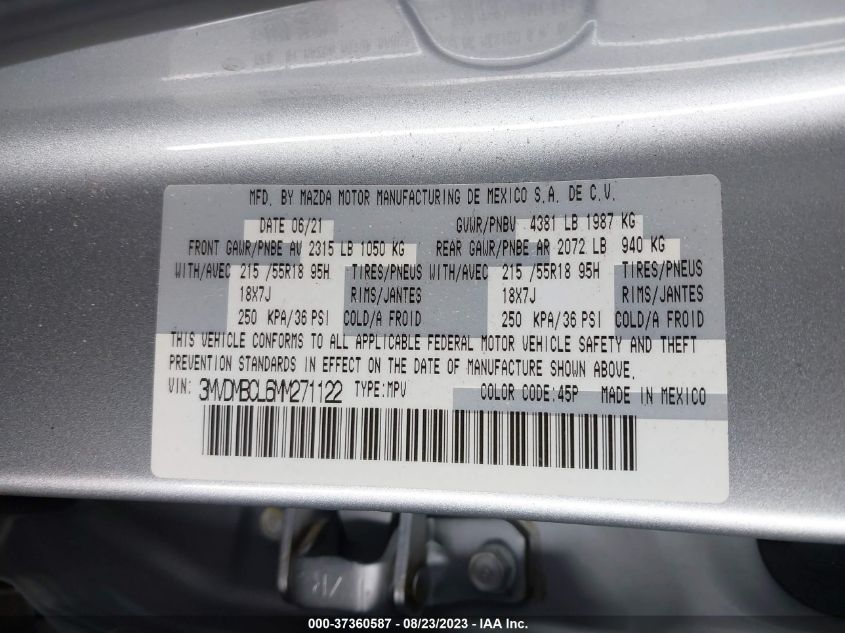 2021 MAZDA CX-30 PREFERRED - 3MVDMBCL6MM271122