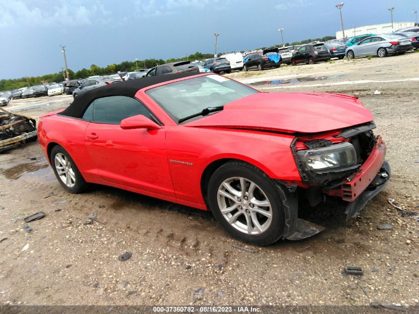 2015 CHEVROLET CAMARO LT - 2G1FD3D37F9227553