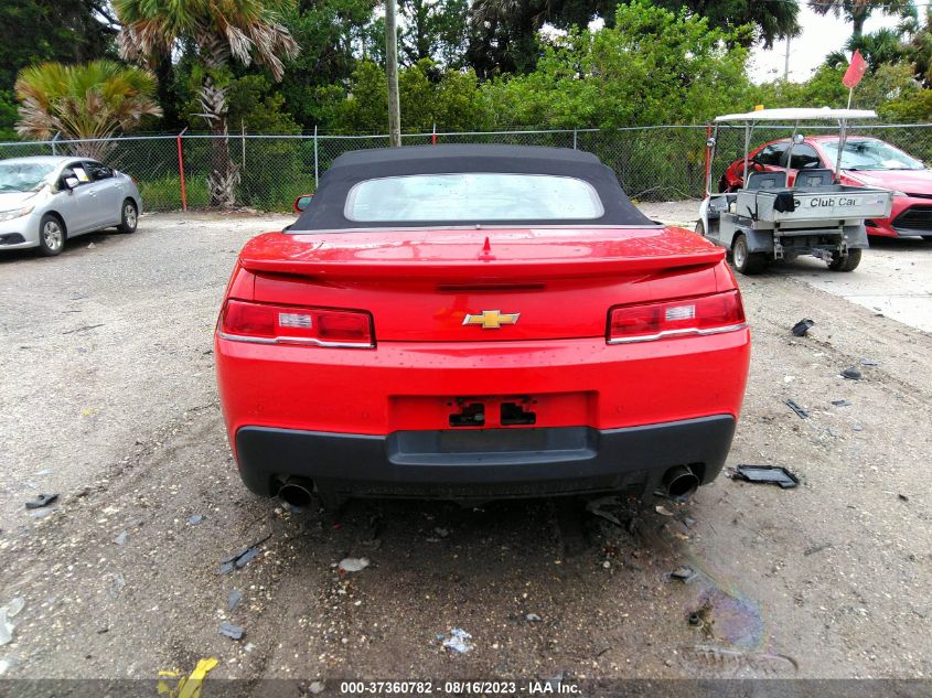 2015 CHEVROLET CAMARO LT - 2G1FD3D37F9227553