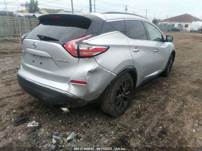 2017 NISSAN MURANO SV - 5N1AZ2MHXHN168602