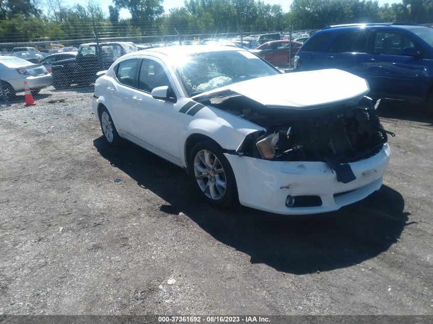 Lot #2539240634 2013 DODGE AVENGER R/T salvage car