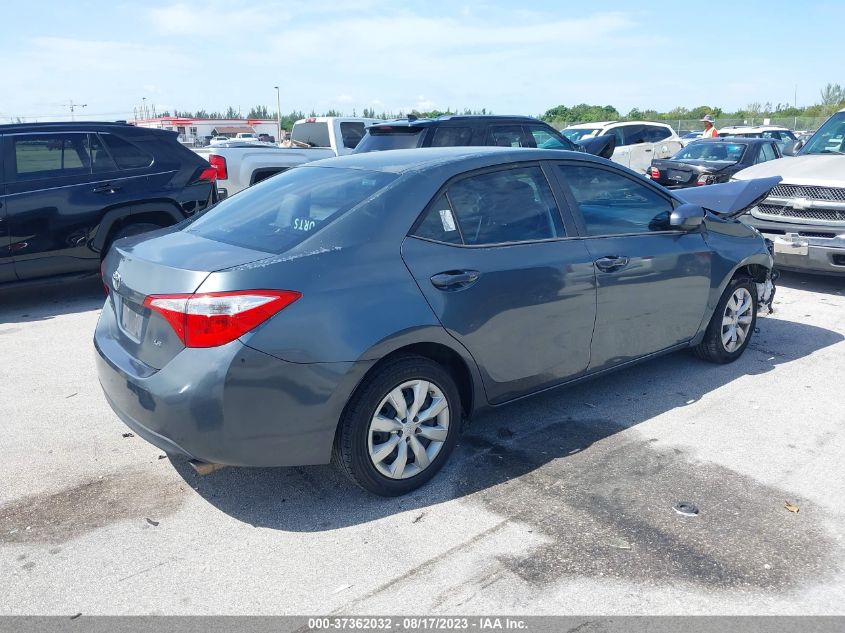 2014 TOYOTA COROLLA L/LE/LE PLS/PRM/S/S PLS - 5YFBURHE0EP078924