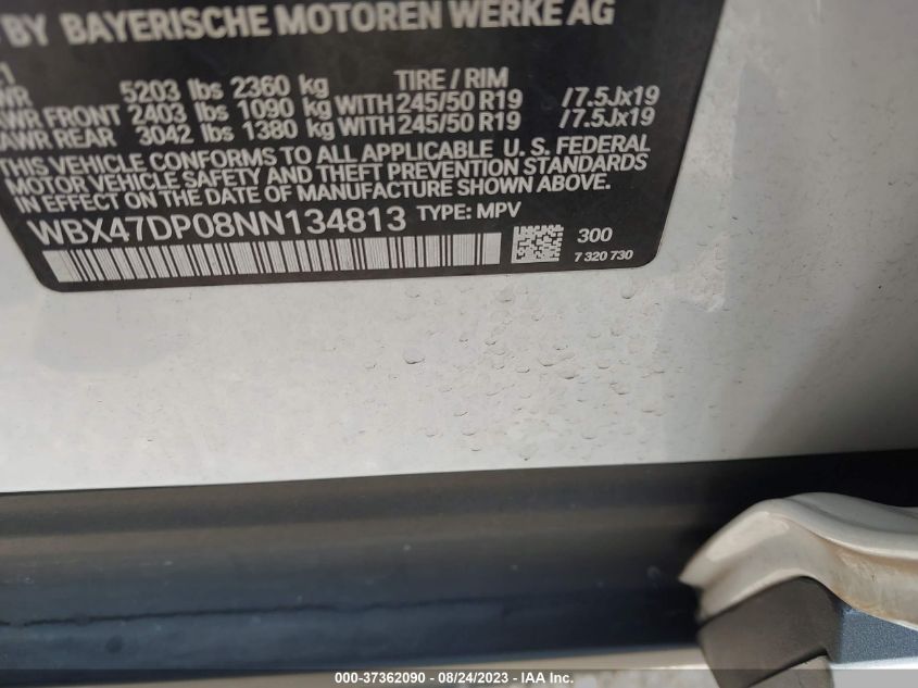 2022 BMW X3 SDRIVE30I - WBX47DP08NN134813