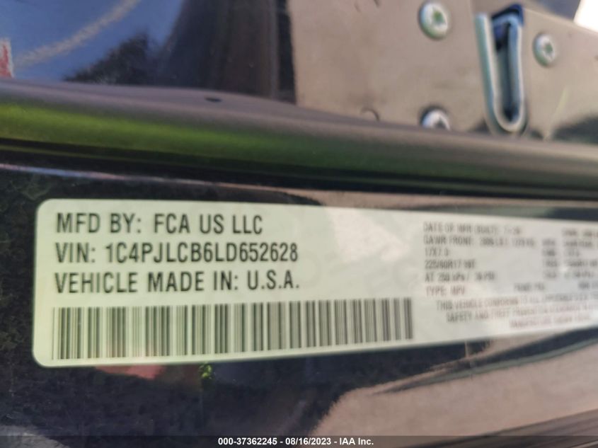2020 JEEP CHEROKEE LATITUDE - 1C4PJLCB6LD652628