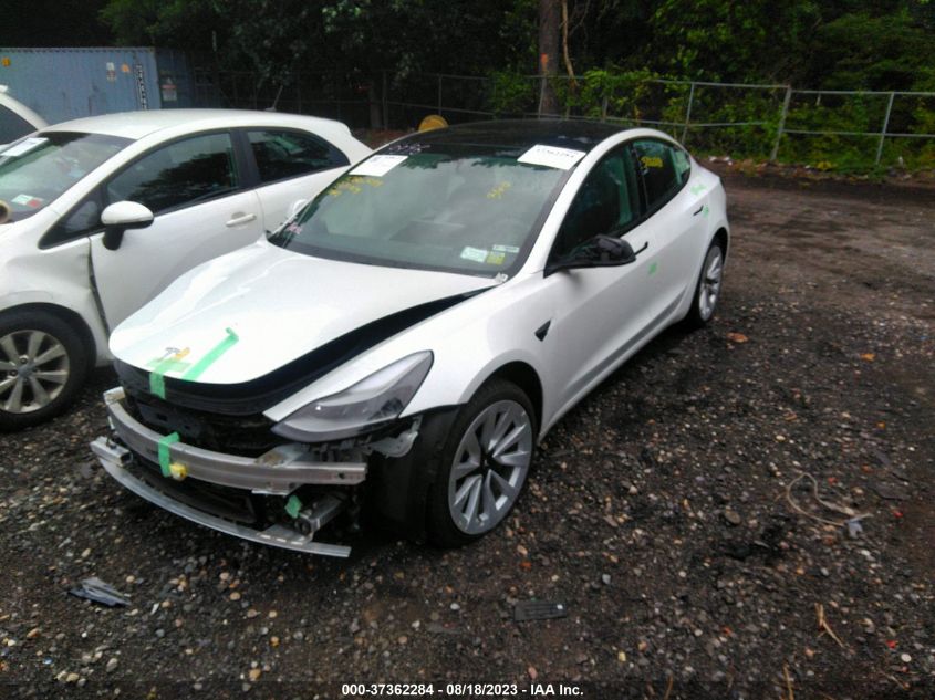 2022 TESLA MODEL 3 LONG RANGE - 5YJ3E1EB5NF286273