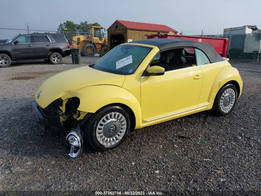 2014 VOLKSWAGEN BEETLE CONVERTIBLE 1.8T W/TECH 3VW507AT8EM809190