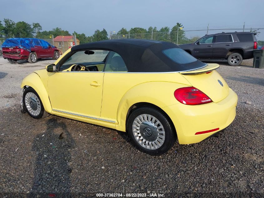 2014 VOLKSWAGEN BEETLE CONVERTIBLE 1.8T W/TECH 3VW507AT8EM809190