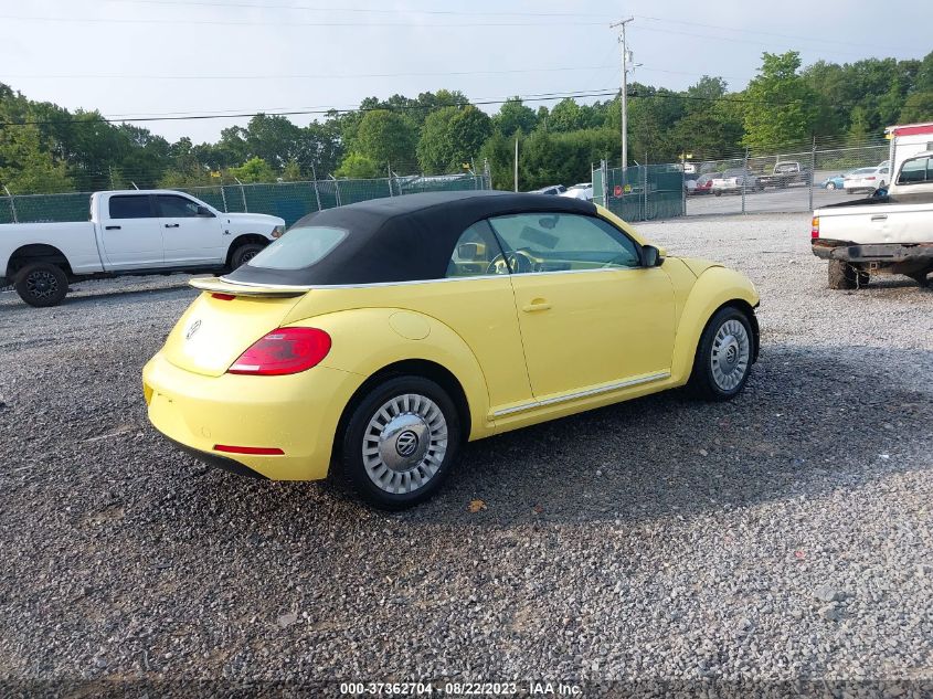 2014 VOLKSWAGEN BEETLE CONVERTIBLE 1.8T W/TECH 3VW507AT8EM809190