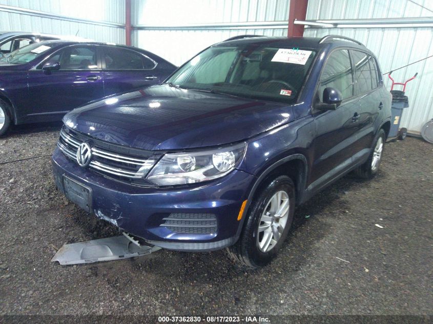 2016 VOLKSWAGEN TIGUAN S - WVGAV7AXXGW526231