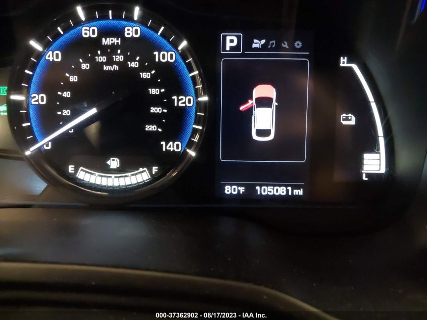 2019 HYUNDAI IONIQ HYBRID BLUE - KMHC65LC8KU167423
