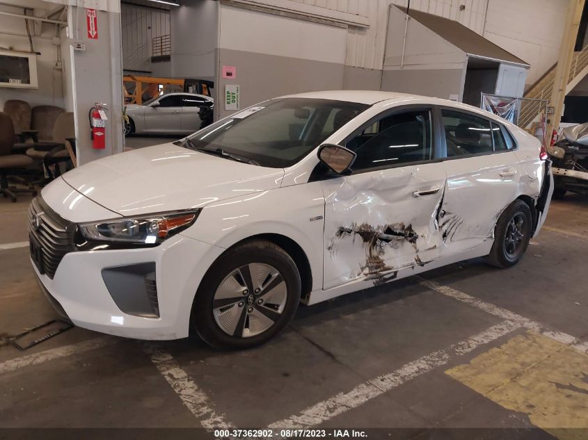 2019 HYUNDAI IONIQ HYBRID BLUE - KMHC65LC8KU167423