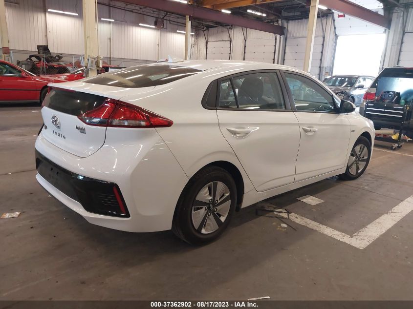 2019 HYUNDAI IONIQ HYBRID BLUE - KMHC65LC8KU167423