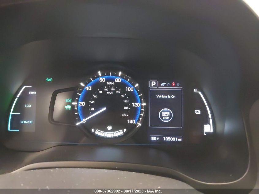 2019 HYUNDAI IONIQ HYBRID BLUE - KMHC65LC8KU167423