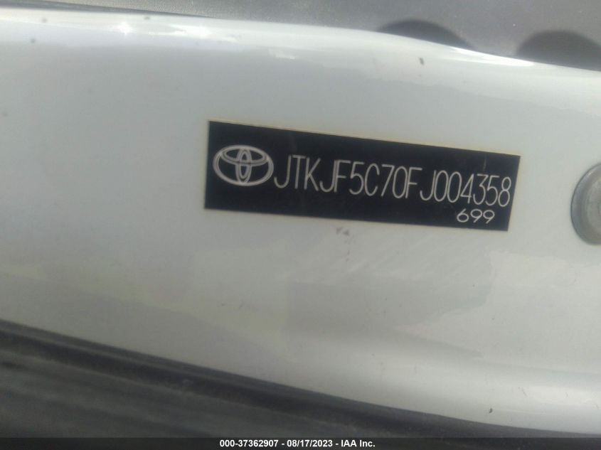 2015 TOYOTA SCION TC - JTKJF5C70FJ004358