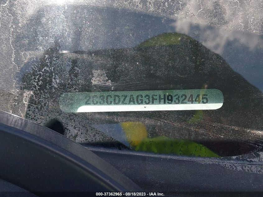 2015 DODGE CHALLENGER SXT - 2C3CDZAG3FH932445