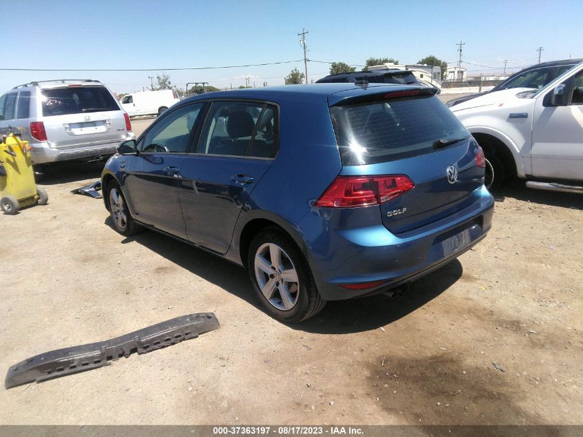 2017 VOLKSWAGEN GOLF S - 3VW217AU9HM065208