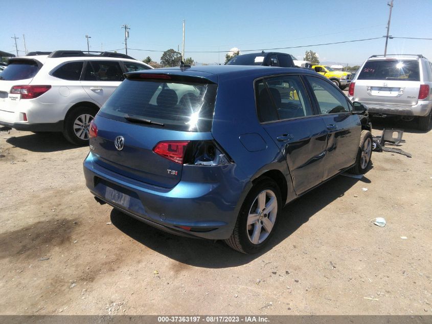 2017 VOLKSWAGEN GOLF S - 3VW217AU9HM065208