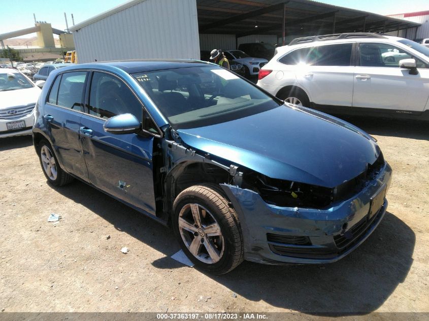 2017 VOLKSWAGEN GOLF S - 3VW217AU9HM065208