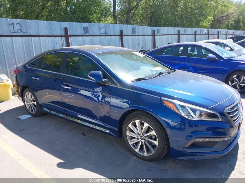 2016 HYUNDAI SONATA 2.4L SPORT - 5NPE34AF8GH360282