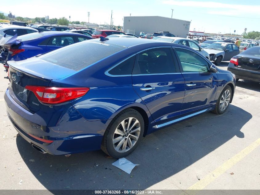 2016 HYUNDAI SONATA 2.4L SPORT - 5NPE34AF8GH360282