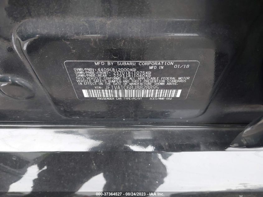 2018 SUBARU WRX PREMIUM - JF1VA1C68J8828895