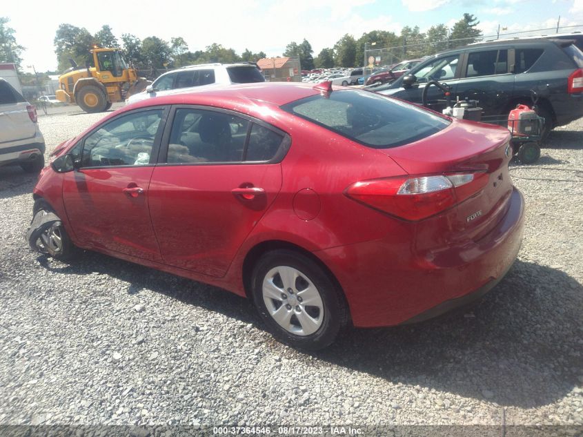 2016 KIA FORTE LX - KNAFK4A66G5501189