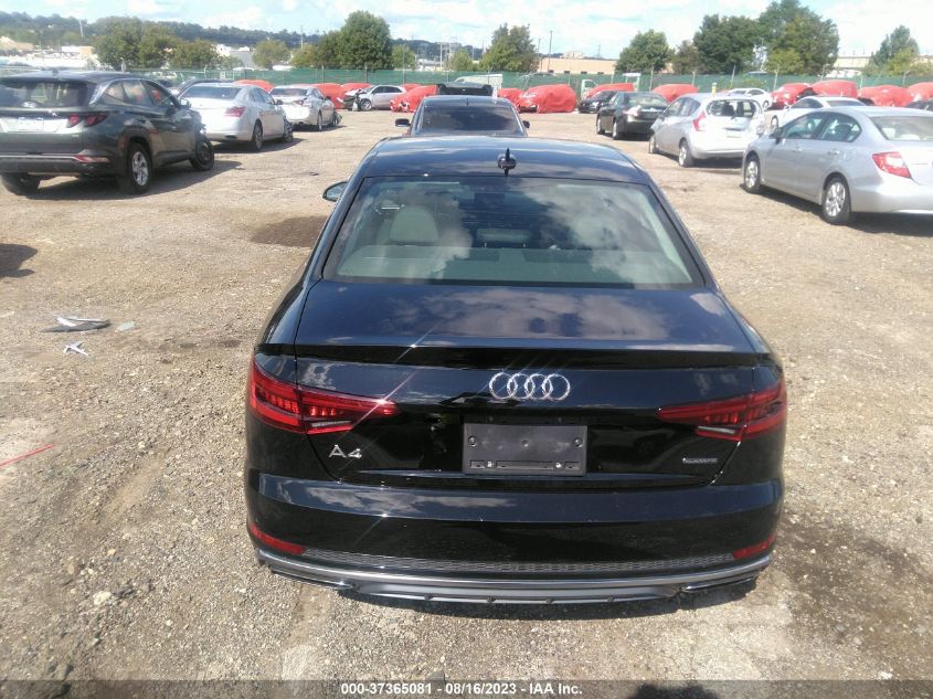 2019 AUDI A4 PREMIUM - WAUDNAF45KA105064