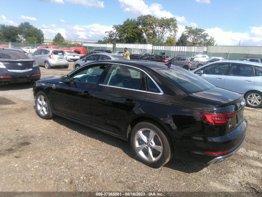 2019 AUDI A4 PREMIUM - WAUDNAF45KA105064