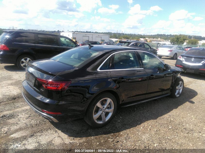 2019 AUDI A4 PREMIUM - WAUDNAF45KA105064